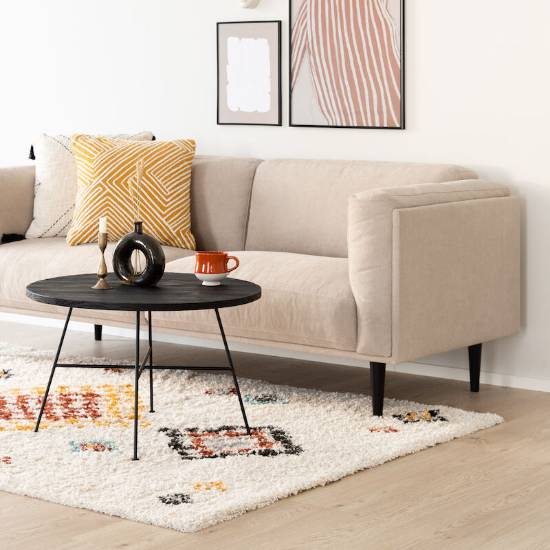 Esperanza plyysimatto luonnonvalkoinen/multi