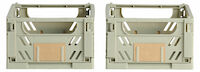 Day pinottava kori 25x16,5x10 cm sammaleen vihreä 2 kpl setti