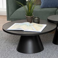 Soli pyöreä sohvapöytä Ø85,7 cm musta