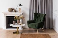 Corby pyöreä sohvapöytä Ø80 cm marmori/messinki