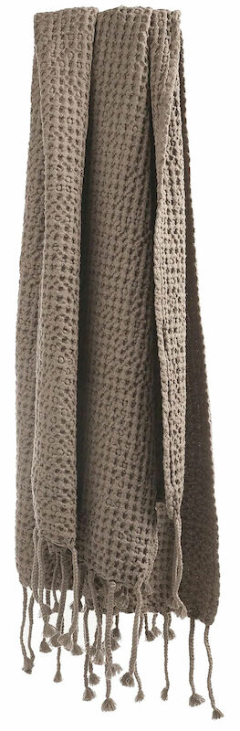 Anno Puro torkkupeitto 140x190 cm luomupuuvillaa taupe