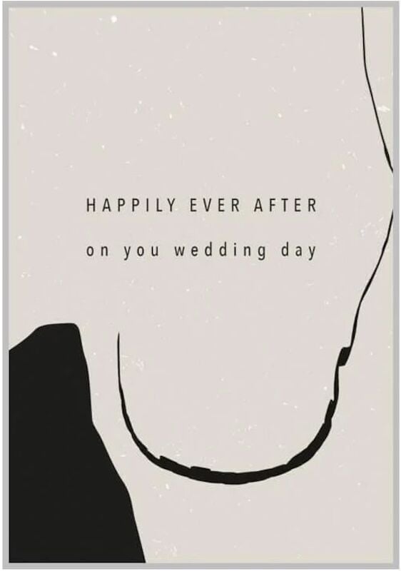 Xeraliving HAPPILY EVER AFTER hääkortti 10,5x14,8 cm