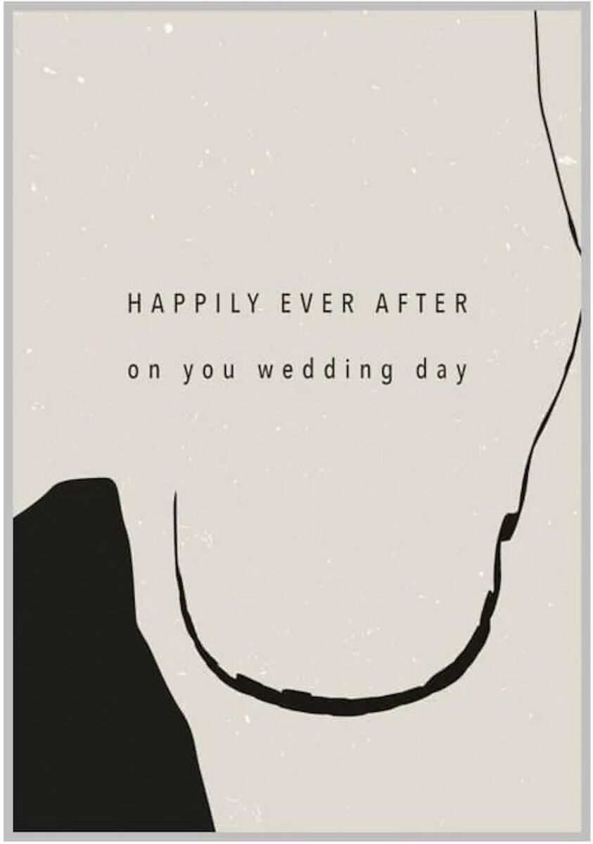 Xeraliving HAPPILY EVER AFTER hääkortti 10,5×14,8 cm