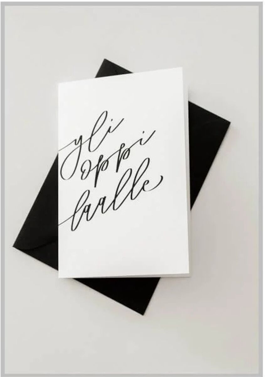 Xeraliving YLIOPPILAALLE 2-osainen kortti + kuori valkoinen 10,5×14,8 cm