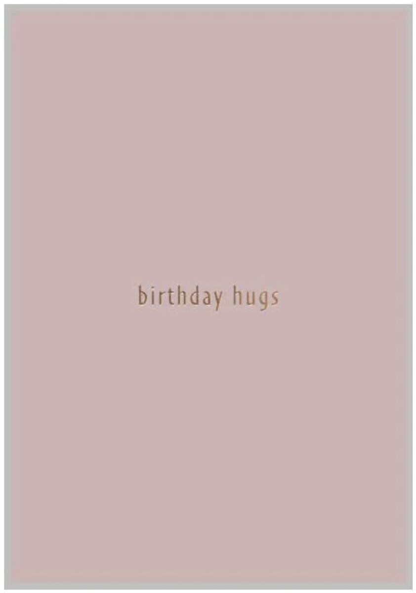 Xeraliving BIRTHDAY HUGS syntymäpäiväkortti kanerva 10,5×14,8 cm