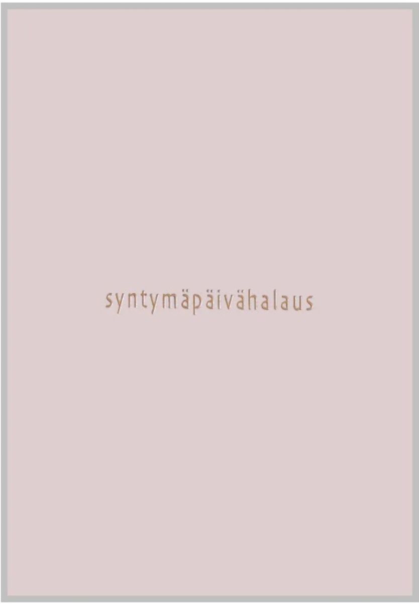 Xeraliving SYNTYMÄPÄIVÄHALAUS syntymäpäiväkortti roosa 10,5×14,8 cm