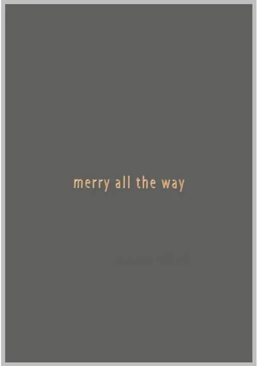 Xeraliving MERRY ALL THE WAY joulukortti yömetsä 10,5×14,8 cm