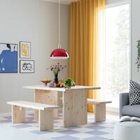 Tyvi 4-hengen ruokailuryhmä puuvalmis