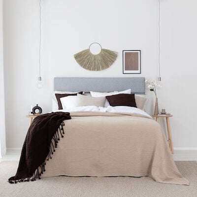 Vohveli päiväpeitto 260x260 cm vihreä