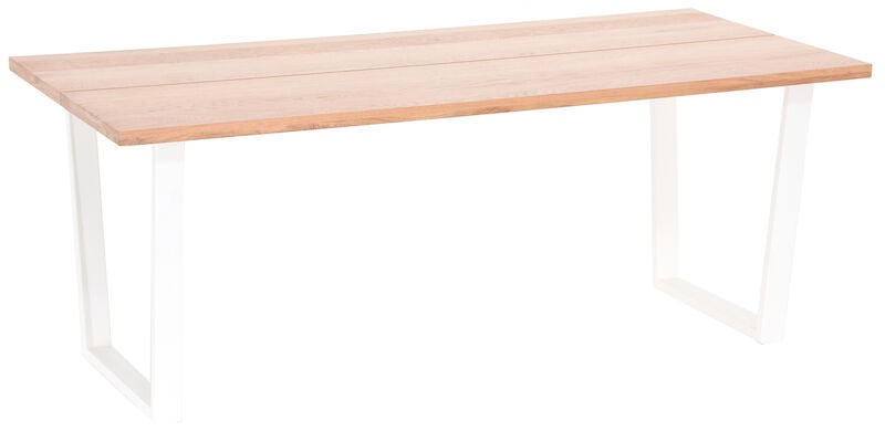 Nova tammi lankkupöytä 195x90 cm lakattu tammi/valkoinen