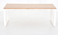 Manner tammi lankkupöytä 195x90 cm lakattu tammi/valkoinen