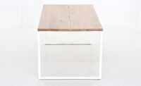 Manner tammi lankkupöytä 195x90 cm lakattu tammi/valkoinen