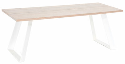 Triangel tammi lankkupöytä 195x90 cm lakattu tammi/valkoinen