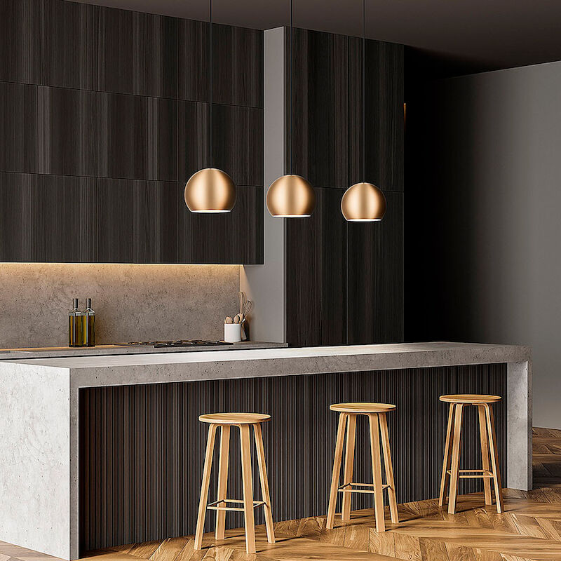 Grönlund Round riippuvalaisin Ø 20 cm matta messinki