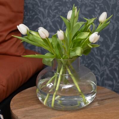 Fanni K Ilma lasimaljakko 19,5 cm harmaa