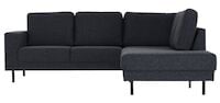 Kairo avokulmasohva oikea musta Hygge 99