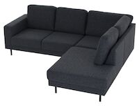 Kairo avokulmasohva oikea musta Hygge 99
