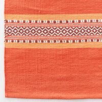 Runo puuvillamatto 80x150 cm tumma oranssi