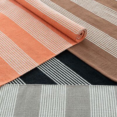 Tarina puuvillamatto 140x200 cm harmaa/valkoinen