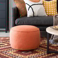 Terho pyöreä rahi Ø50 cm pehmeä oranssi