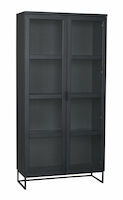 Rowico Everett vitriini 95x41x195 cm musta