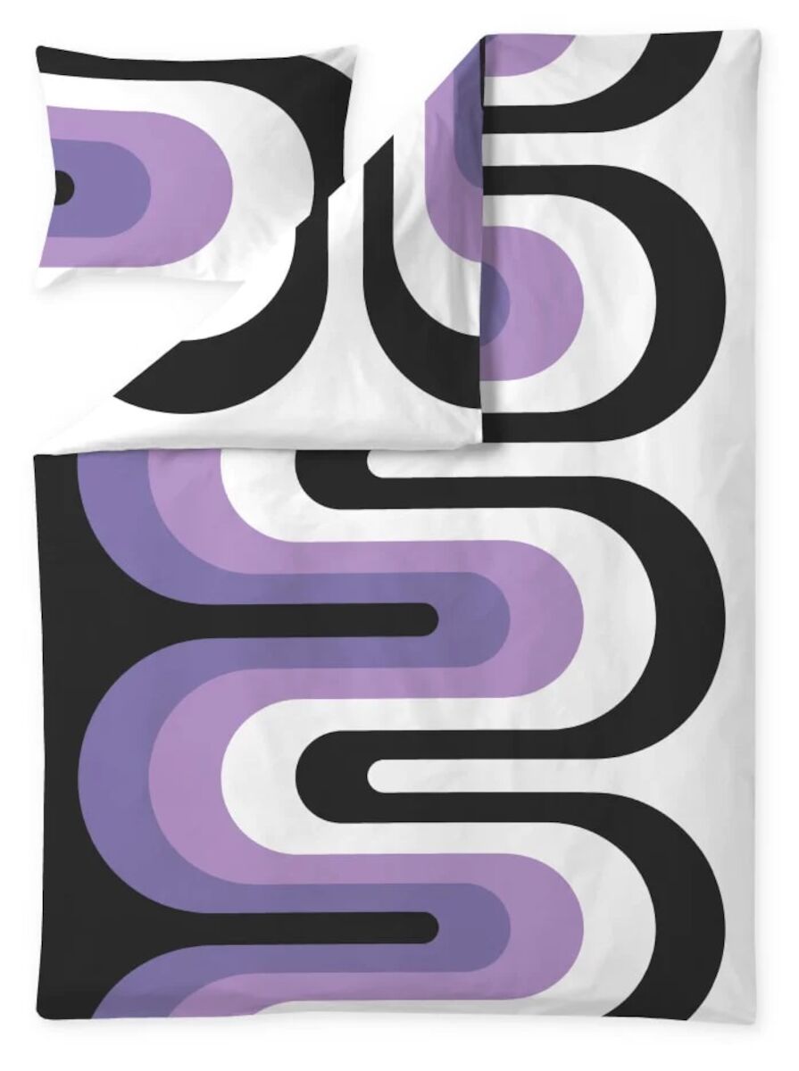 Finlayson Kaista pussilakanasetti 150×210+50×60 cm violetti