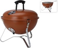 BBQ pallogrilli 37 cm punainen