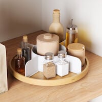 Umbra Bellwood Lazy Susan pyörivä tarjotin luonnonväri/valkoinen
