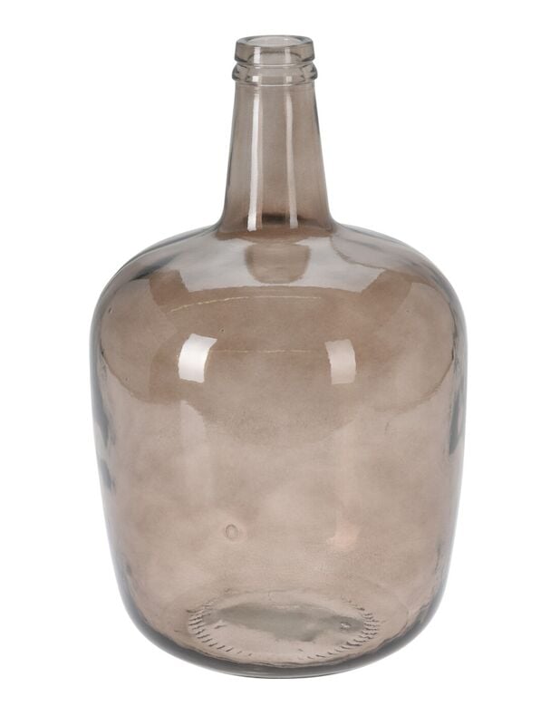 Armas pullonmuotoinen lasimaljakko Ø22x40 cm taupe