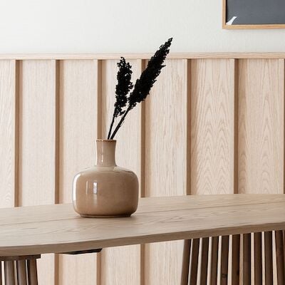 Elsi keraaminen maljakko Ø17,5 cm ruskea