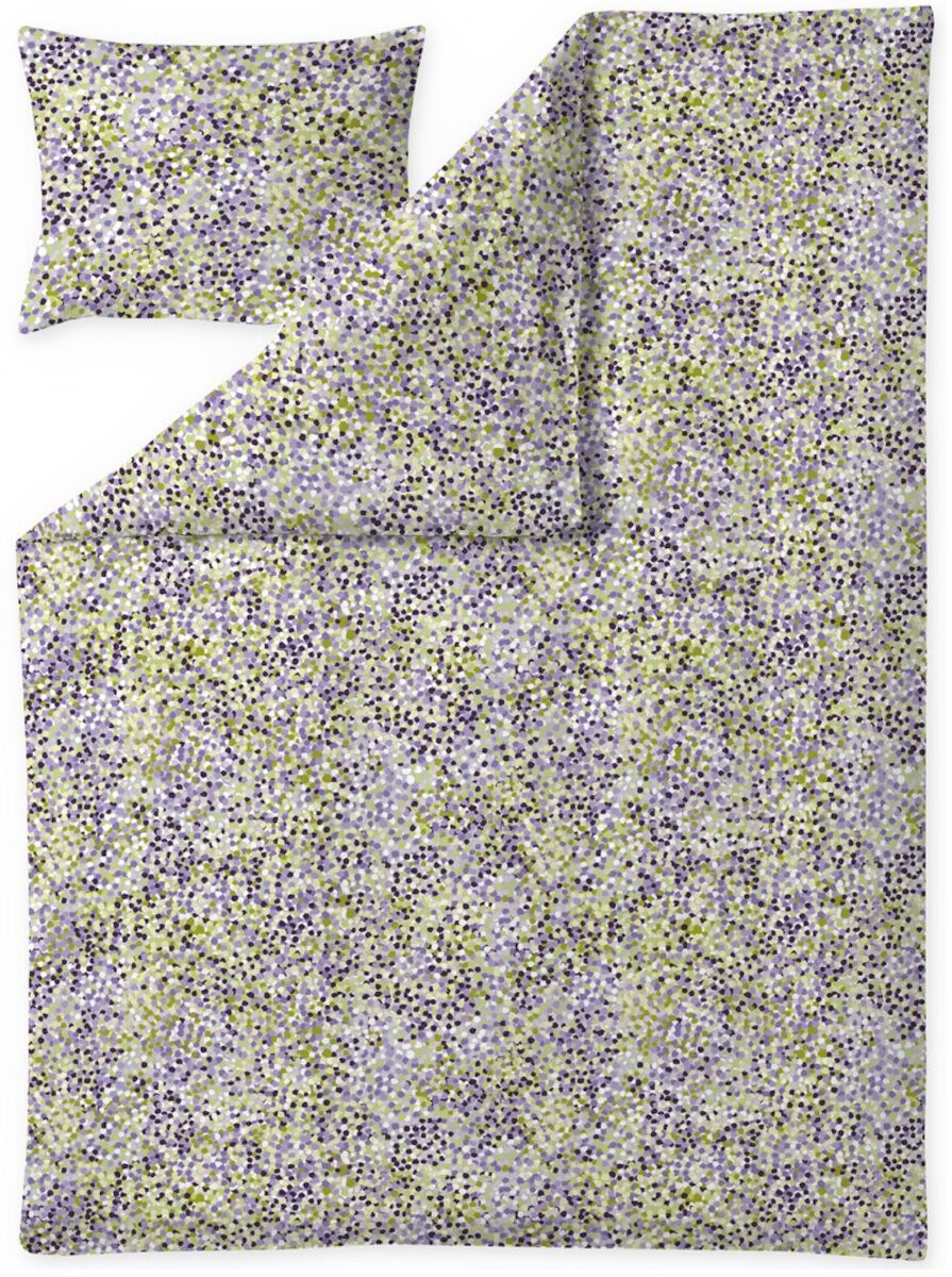 Vallila Uniniitty pussilakanasetti 150×210 cm + 50×60 cm violetti/vihreä