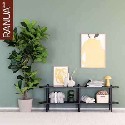 Askel korkea tv-taso 165x35x53,5 cm puuvalmis