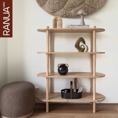 Askel avohylly 100x35x119 cm puuvalmis