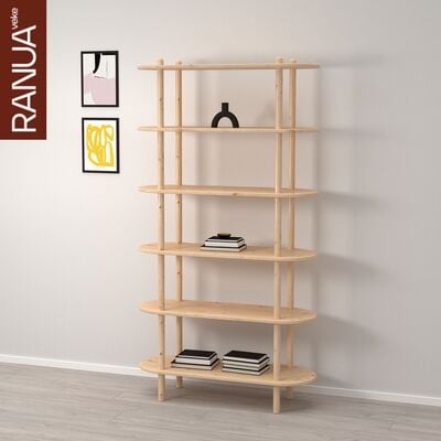 Askel avohylly 100x35x185 cm puuvalmis