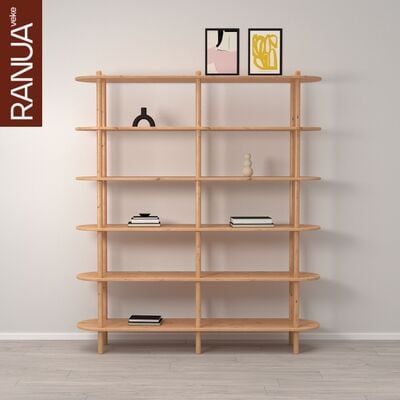 Askel avohylly 165x35x185 cm puuvalmis