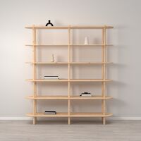 Askel avohylly 165x35x185 cm puuvalmis