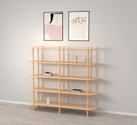 Askel avohylly 165x35x152 cm puuvalmis