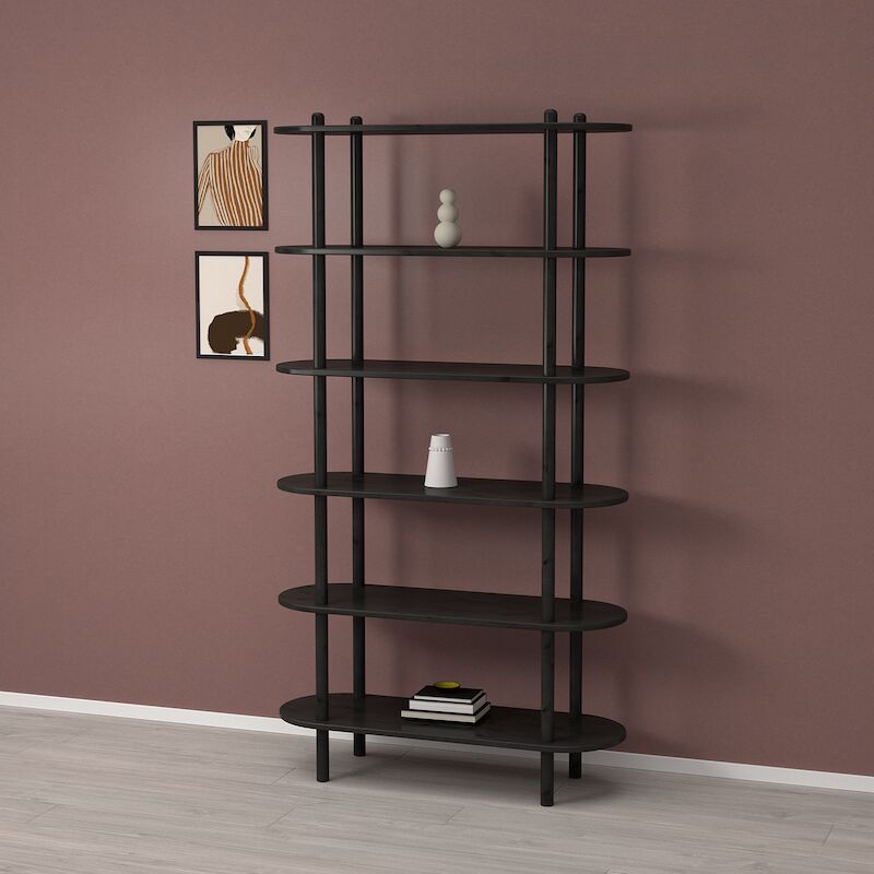 Askel avohylly 100x35x185 cm hiili