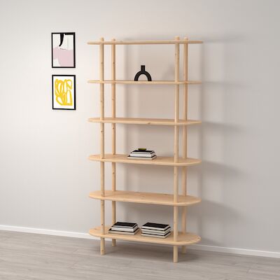 Askel avohylly 100x35x185 cm hiili