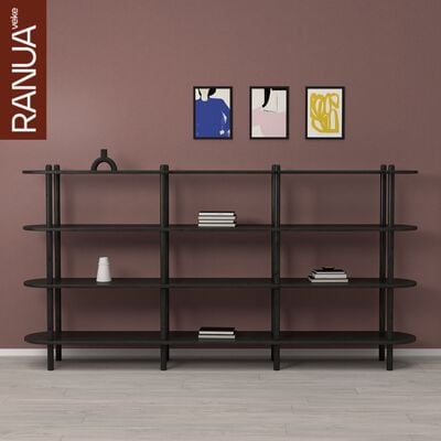 Askel avohylly 230x35x119 cm puuvalmis