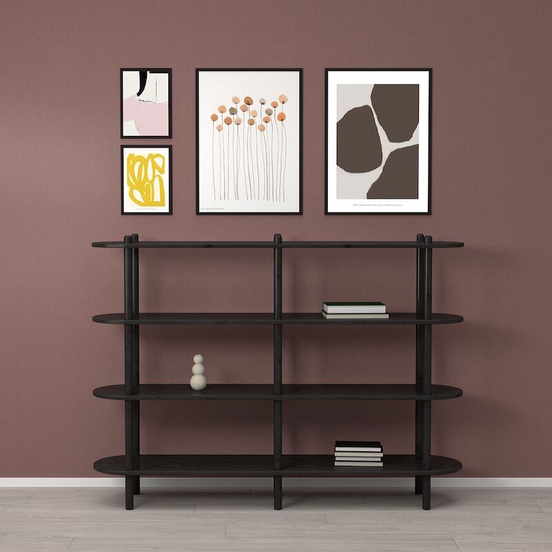 Askel avohylly 165x35x119 cm hiili