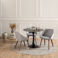 Malta pyöreä ruokapöytä Ø90 cm musta