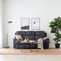 Savu 3-istuttava mekanismisohva tummanharmaa enjoy 24