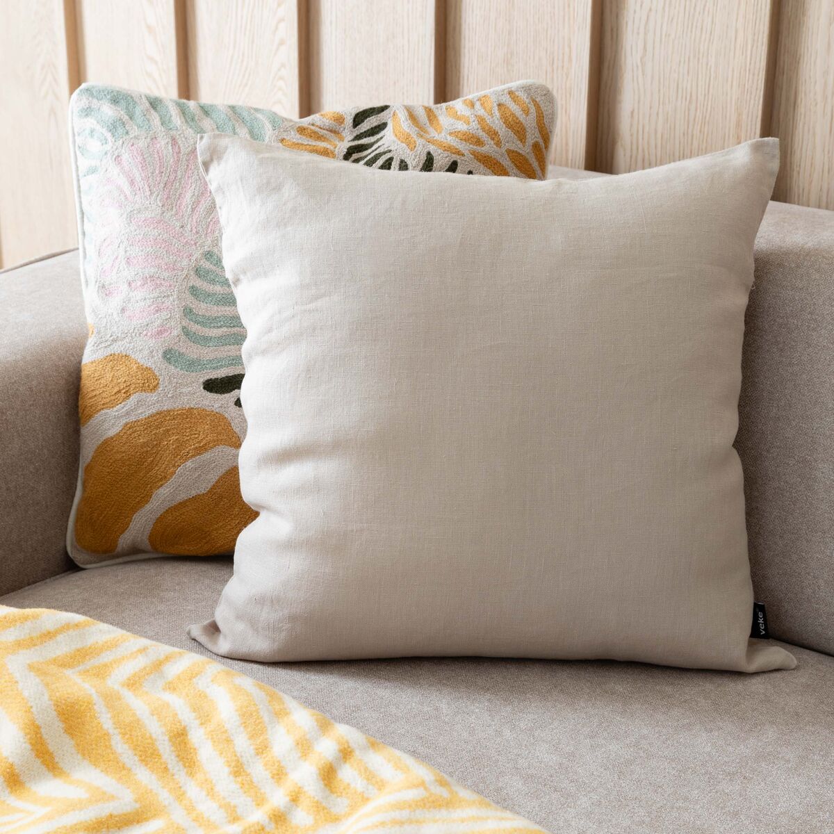 Hetki pellavatyynynpäällinen 50x50 cm hiekka