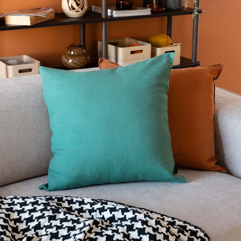 Hetki pellavatyynynpäällinen 50x50 cm vihreä