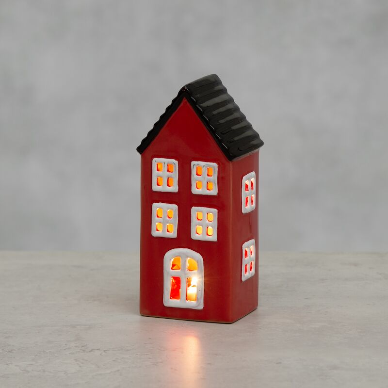 Finnlumor Copenhagen talolyhty LED valoilla 17 cm punainen