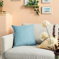 Nuppu koristetyyny 45x45 cm vaaleansininen