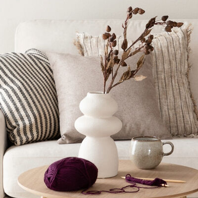 House Nordic keraaminen maljakko Ø14,5 cm beige