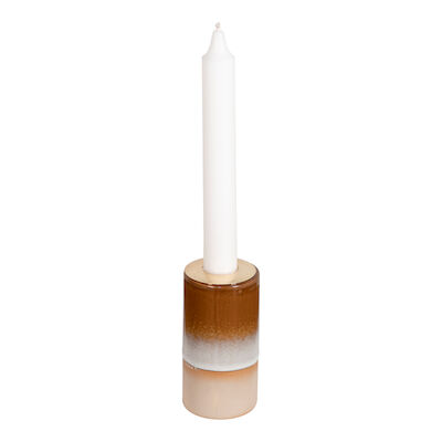 House Nordic kynttilänjalka 10 cm ruskea/vaaleansininen