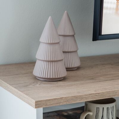 Winteria Kuusi koriste 21 cm matta beige